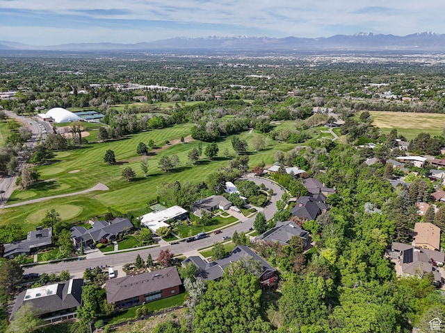 2463 E Michigan Ave S, Salt Lake City, UT 84108 - aerial perspective of suburban area featuring a mountainous background and a golf course