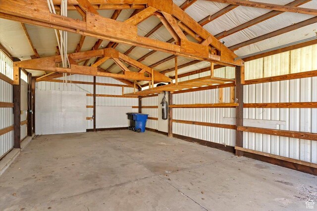 1202 E Mutton Hollow Rd, Kaysville, UT 84037 - garage with metal wall