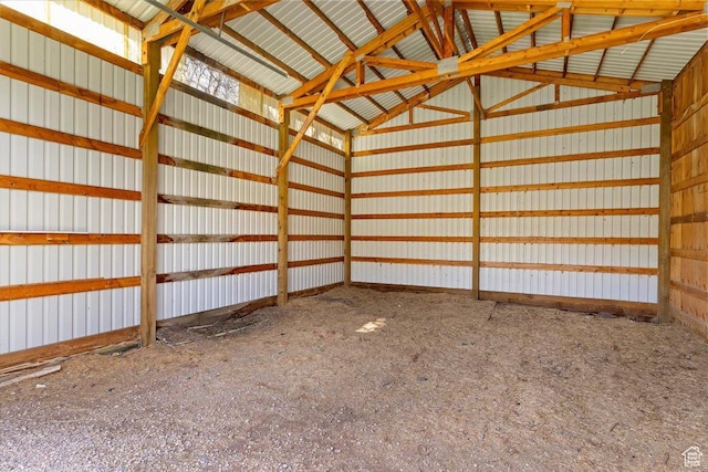 1202 E Mutton Hollow Rd, Kaysville, UT 84037 - garage featuring metal wall