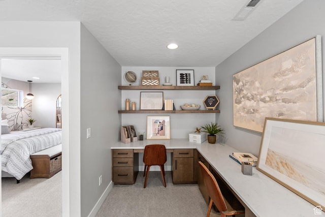 1026 W Chokecherry Dr Unit 135, Mapleton, UT 84664 - office featuring built in desk, light carpet, and recessed lighting