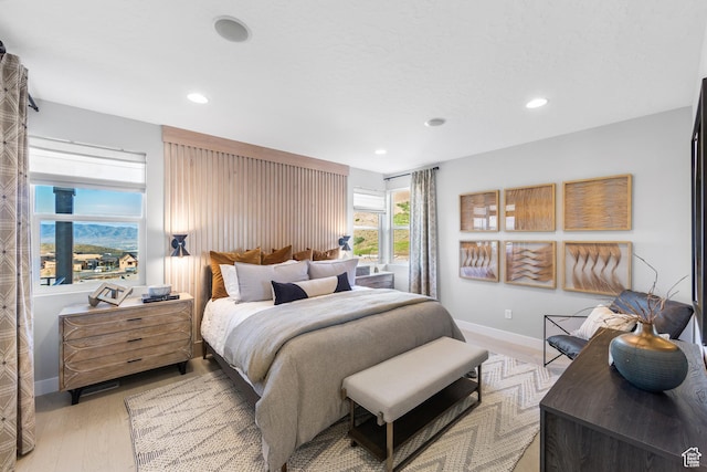1026 W Chokecherry Dr Unit 135, Mapleton, UT 84664 - bedroom with recessed lighting and light wood-type flooring