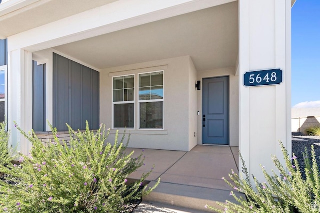 5648 S Adobe Sun Dr, St George, UT 84790 - view of exterior entry with stucco siding