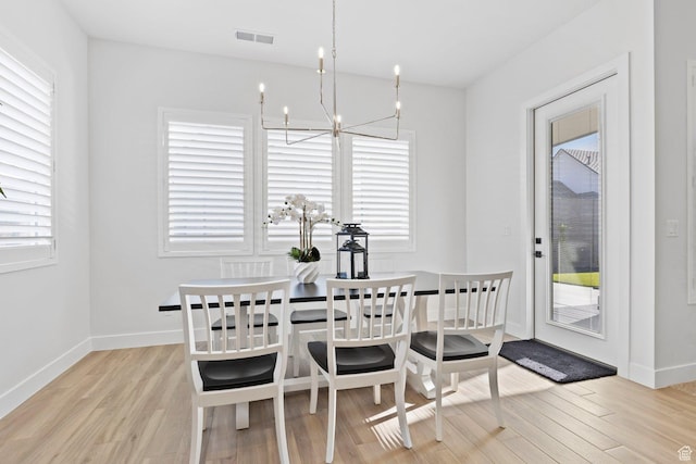 1624 W Chandler Dr, St George, UT 84770 - dining space with a chandelier and wood finished floors