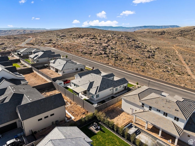 1624 W Chandler Dr, St George, UT 84770 - aerial view of residential area featuring a mountain backdrop