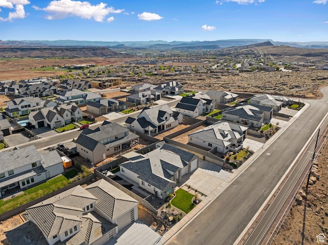 1624 W Chandler Dr, St George, UT 84770 - aerial view of residential area with mountains