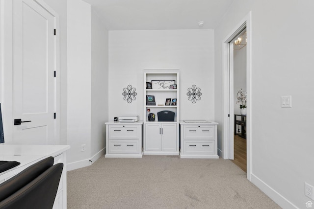 1624 W Chandler Dr, St George, UT 84770 - home office with baseboards and light carpet
