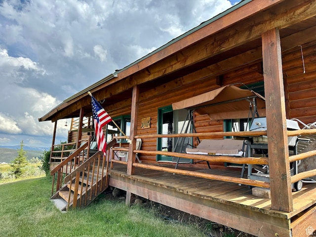 2947 S Chukar Dr, Garden City, UT 84028 - view of wooden deck