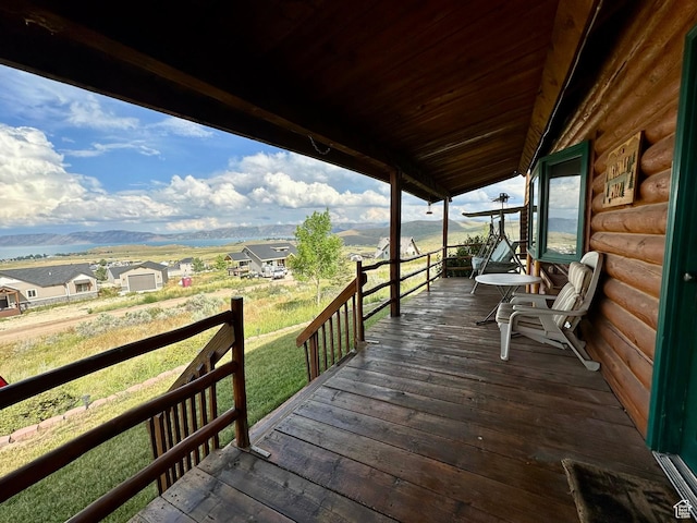 2947 S Chukar Dr, Garden City, UT 84028 - view of wooden deck
