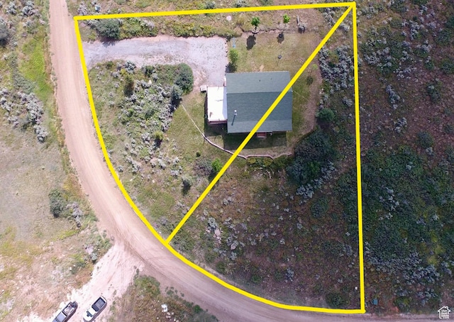 2947 S Chukar Dr, Garden City, UT 84028 - view from above of property featuring property parcel outlined