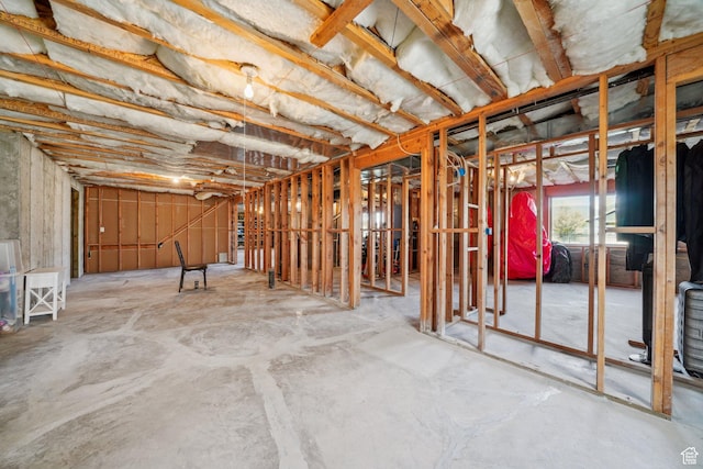 view of basement