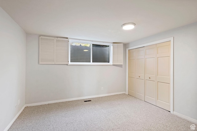816 E 16th Ave, Salt Lake City, UT 84103 - unfurnished bedroom featuring carpet floors, baseboards, a closet, and visible vents