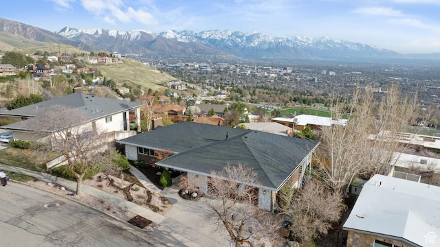 816 E 16th Ave, Salt Lake City, UT 84103 - drone / aerial view featuring a mountain view and a residential view