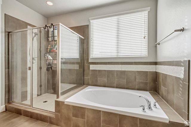 9452 S Alane Hollow Rd W, West Jordan, UT 84081 - bathroom featuring plenty of natural light, a stall shower, and a garden tub