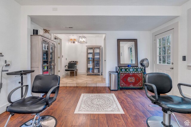 996 W 1340 N, Orem, UT 84057 - home office with baseboards, wood-type flooring, and visible vents