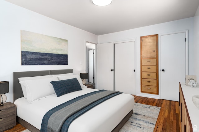 1520 Rushton St, Ogden, UT 84401 - bedroom with dark wood-style flooring and a closet