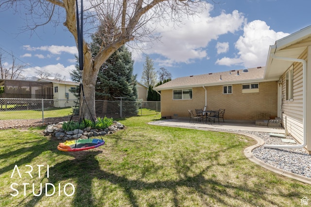 379 E 100 S, Kaysville, UT 84037 - view of yard with a fenced backyard and a patio area