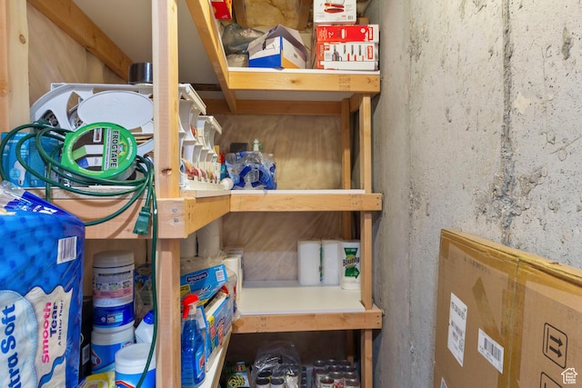 view of storage room