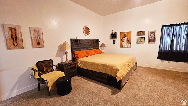 1018 N 3500 W, Vernal, UT 84078 - carpeted bedroom with baseboards and lofted ceiling