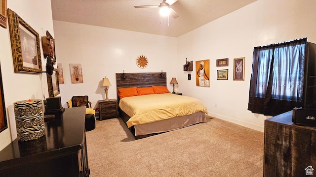 1018 N 3500 W, Vernal, UT 84078 - carpeted bedroom featuring baseboards and ceiling fan