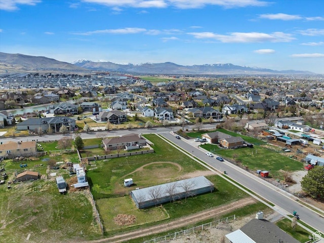 14883 S 3200 W, Bluffdale, UT 84065 - bird's eye view with a mountain view and a residential view