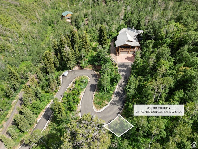 10129 N Basin Canyon Rd, Park City, UT 84098 - aerial overview of property's location with a forest