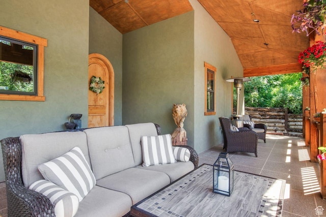 10129 N Basin Canyon Rd, Park City, UT 84098 - view of patio / terrace featuring an outdoor hangout area