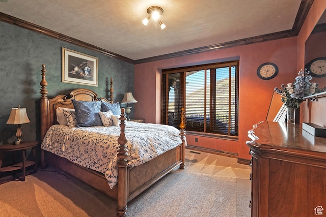 13879 S Standing Oak Dr E, Draper, UT 84020 - bedroom with ornamental molding, baseboards, and carpet flooring