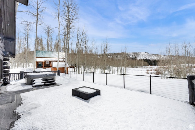 4100 Buck Way Unit 1947, Heber City, UT 84032 - yard layered in snow with fence