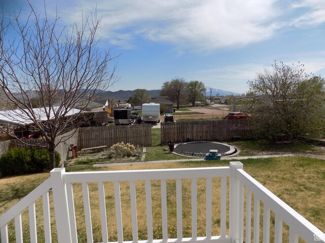 475 W 100 N, Aurora, UT 84620 - view of yard with fence and a mountain view