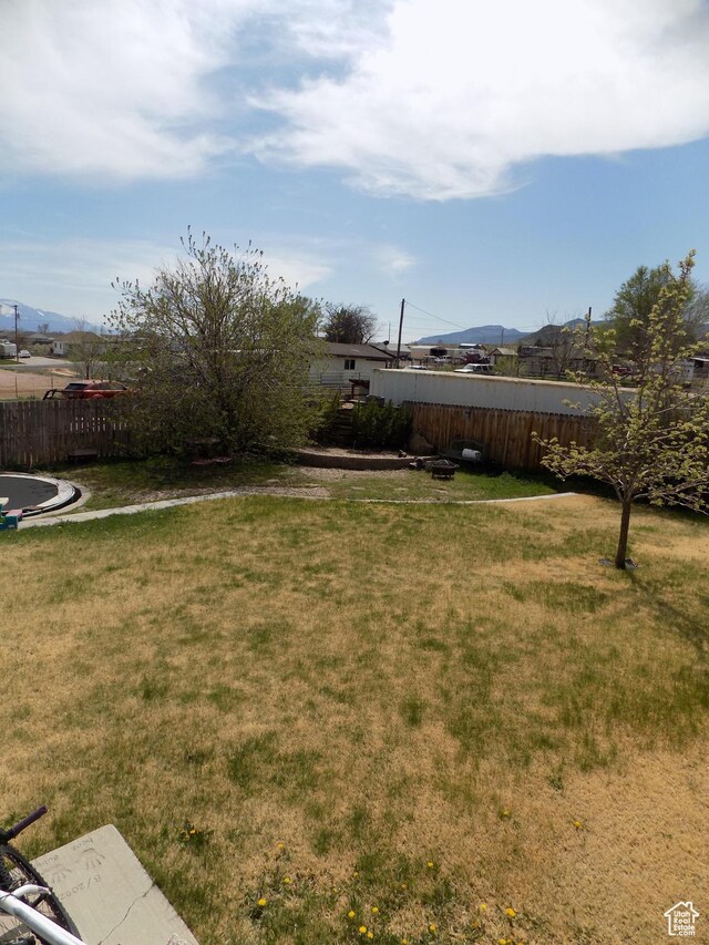 475 W 100 N, Aurora, UT 84620 - view of yard featuring fence and a mountain view