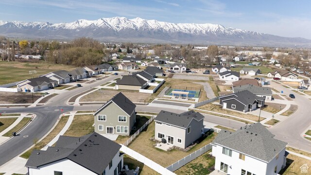 3048 S 400 W, Nibley, UT 84321 - aerial view with a mountain view and a residential view