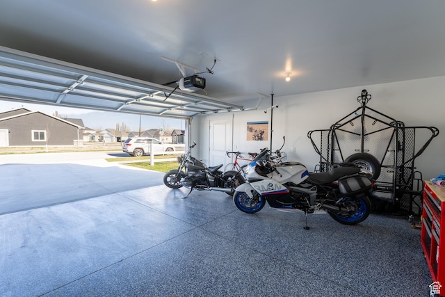 3048 S 400 W, Nibley, UT 84321 - garage with a residential view and a garage door opener