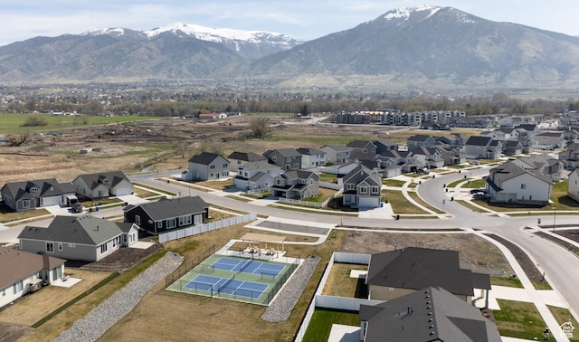 3048 S 400 W, Nibley, UT 84321 - birds eye view of property featuring a residential view and a mountain view