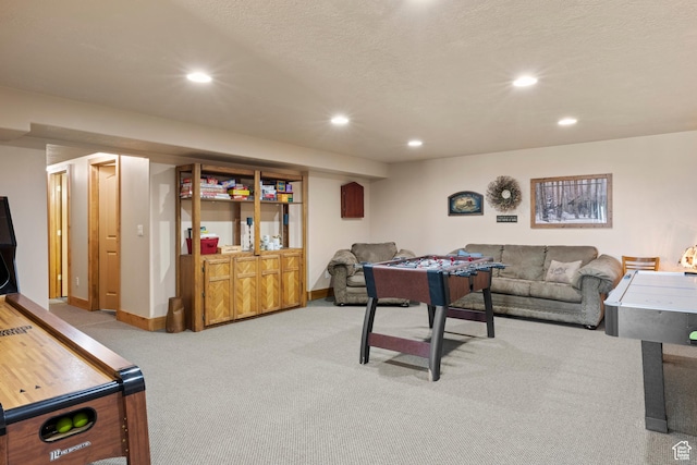 17 Wedge Way, Garden City, UT 84028 - recreation room with recessed lighting, light colored carpet, and baseboards