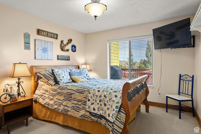 17 Wedge Way, Garden City, UT 84028 - carpeted bedroom featuring baseboards and a textured ceiling