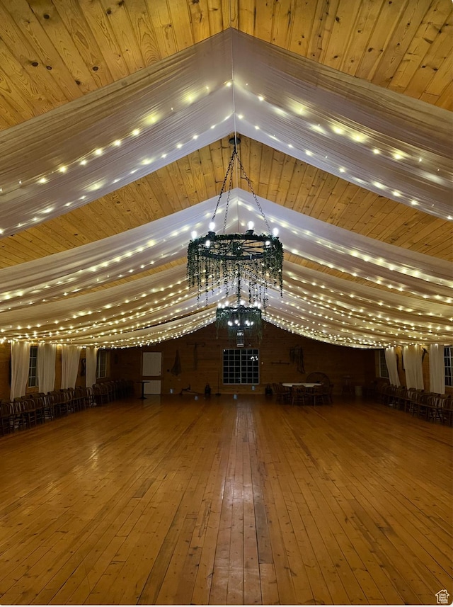 2499 River Meadows Ln, Midway, UT 84049 - building lobby featuring vaulted ceiling and wood ceiling
