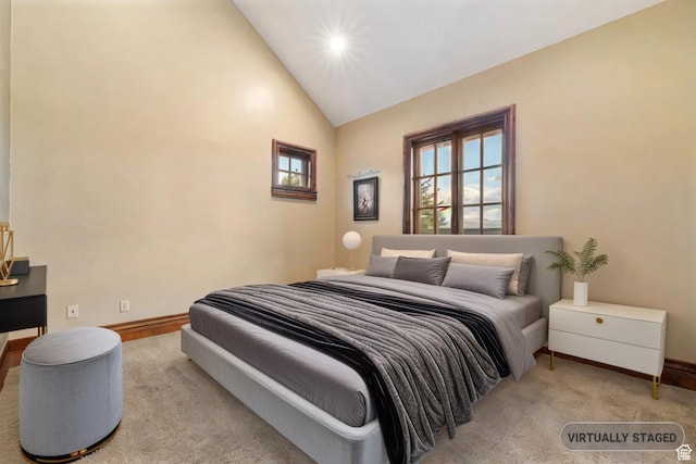 2499 River Meadows Ln, Midway, UT 84049 - bedroom featuring baseboards and high vaulted ceiling