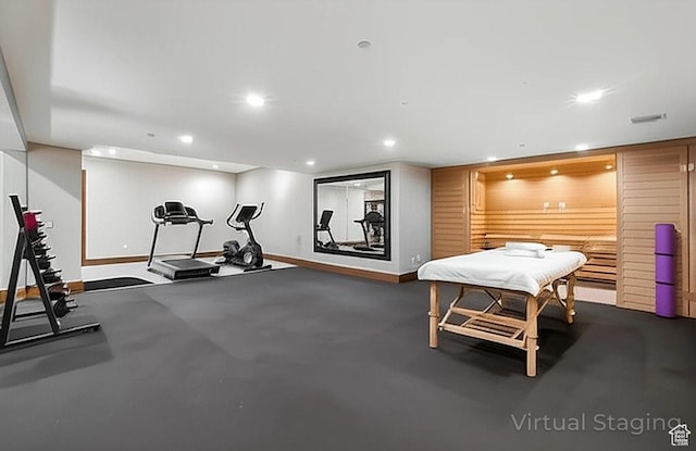 2499 River Meadows Ln, Midway, UT 84049 - exercise room with recessed lighting