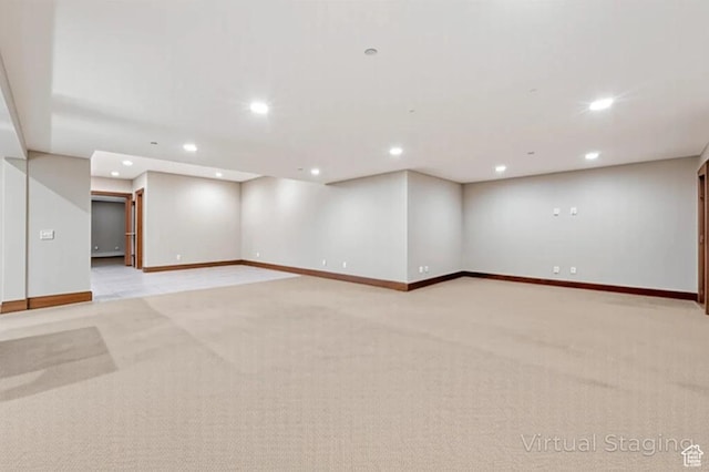 2499 River Meadows Ln, Midway, UT 84049 - spare room with light carpet and recessed lighting