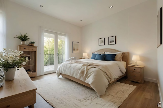 2499 River Meadows Ln, Midway, UT 84049 - bedroom with access to outside and light wood finished floors