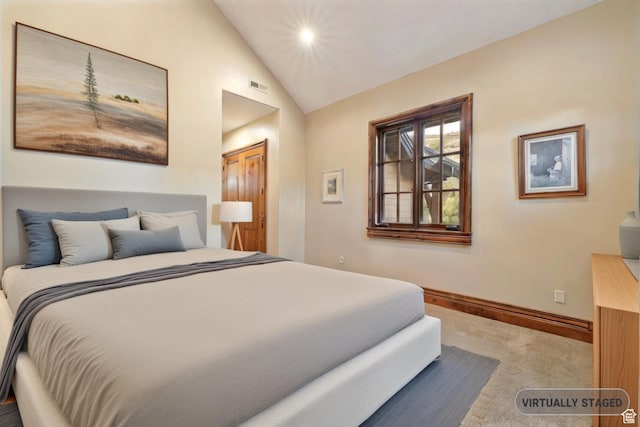 2499 River Meadows Ln, Midway, UT 84049 - bedroom with carpet floors and vaulted ceiling