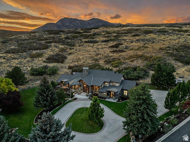 2499 River Meadows Ln, Midway, UT 84049 - aerial view of property's location with a mountain backdrop