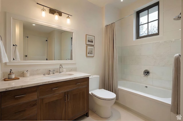2499 River Meadows Ln, Midway, UT 84049 - bathroom with vanity and shower / bathtub combination with curtain
