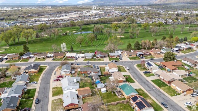 108 W 4300 S, Washington Terrace, UT 84405 - drone / aerial view with a mountain view, a residential view, and view of golf course