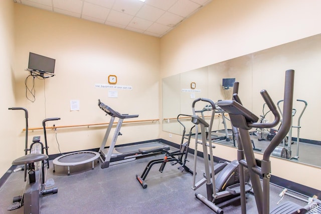 502 S 1040 E Unit 133, American Fork, UT 84003 - gym with a drop ceiling and baseboards