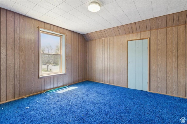 205 S Main St, Manti, UT 84642 - carpeted empty room featuring wood walls