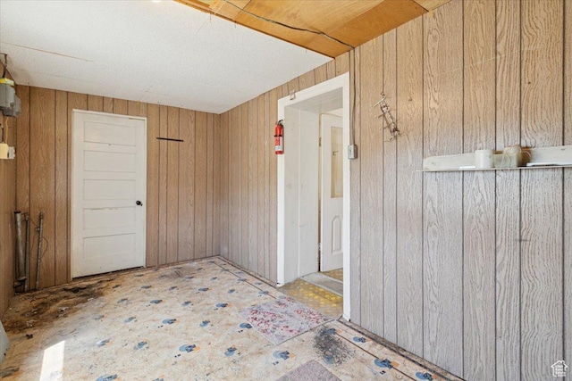 205 S Main St, Manti, UT 84642 - spare room featuring wood walls