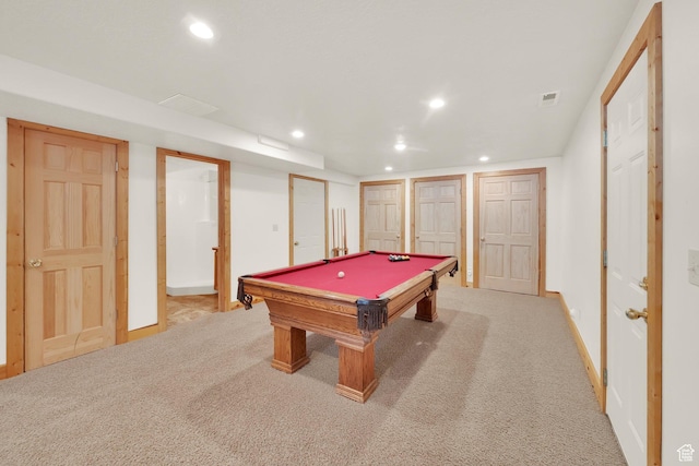 11551 E Marigold Ln Unit 1659, Heber City, UT 84032 - playroom featuring baseboards, recessed lighting, light colored carpet, and pool table