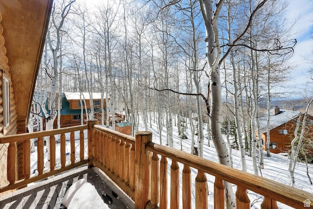 11551 E Marigold Ln Unit 1659, Heber City, UT 84032 - view of snow covered deck