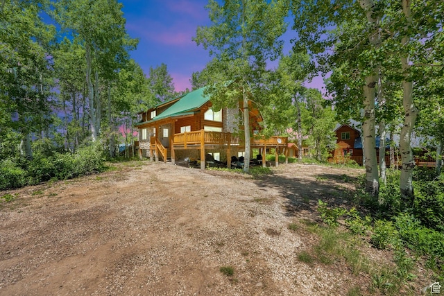11551 E Marigold Ln Unit 1659, Heber City, UT 84032 - view of front of property featuring a wooden deck and metal roof